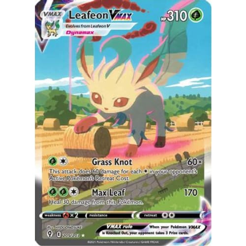 Leafeon VMAX (205/203) Holo Rare Holofoil - Single