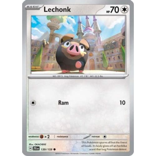 Lechonk (139) Common Reverse Holofoil - Single