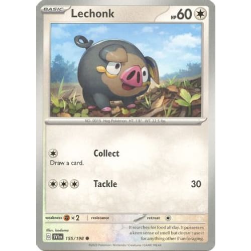 Lechonk - 155/198 (155) Common - Single