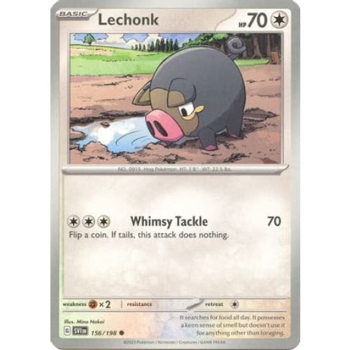 Lechonk - 156/198 (156) Common - Single