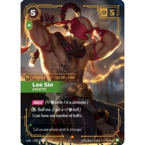 Lee Sin - Ascetic (078/298) - Origins Foil - Single