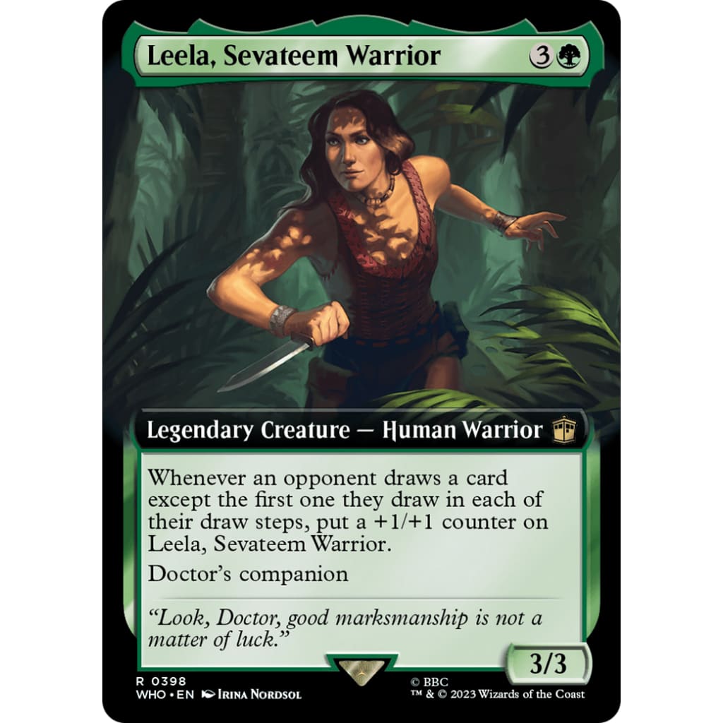 Leela Sevateem Warrior (WHO-398): (Extended Art) Foil