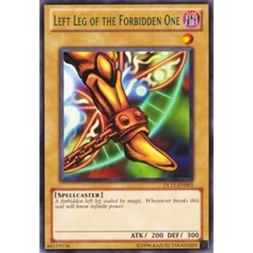 Left Leg of the Forbidden One (Green) (DL11-EN003) Rare