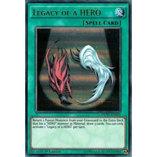 Legacy of a HERO (DUSA-EN019) Ultra Rare 1st Edition