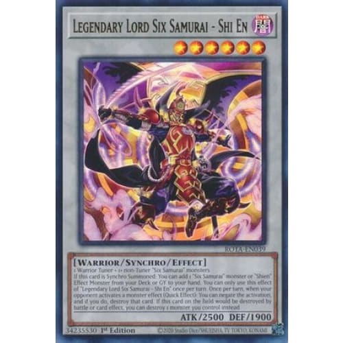 Legendary Lord Six Samurai - Shi En - ROTA-EN039 Ultra Rare