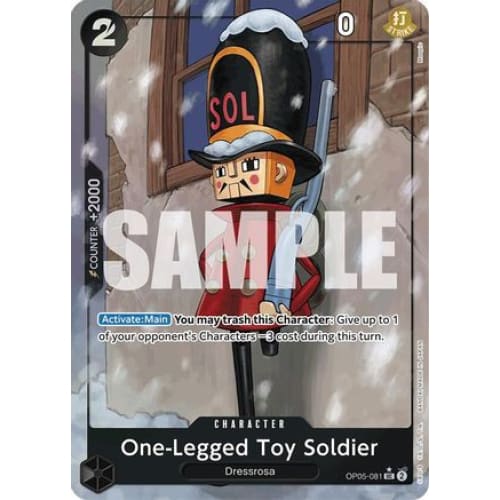 One-Legged Toy Soldier (Full Art) OP05-081 UC Premium