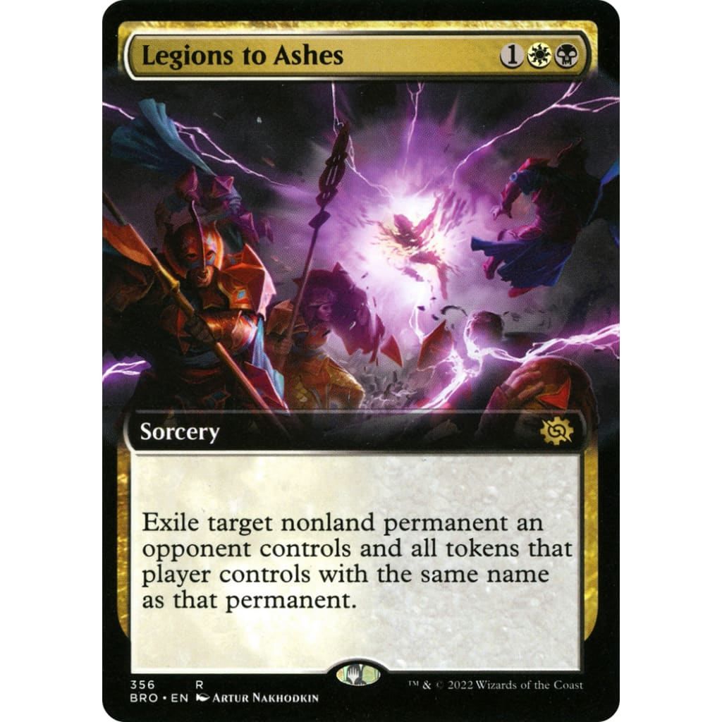 Legions to Ashes (BRO-356): (Extended Art) Foil - Single
