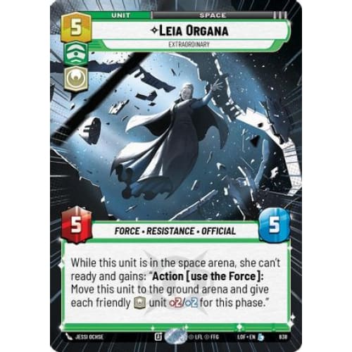 Leia Organa - Extraordinary (Hyperspace Foil) (838) Foil