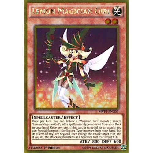Lemon Magician Girl - MVP1-ENG51 Gold Rare 1st Edition