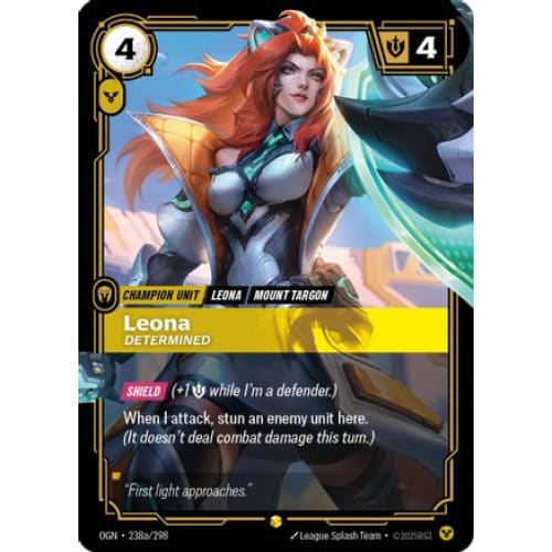 Leona - Determined (Alternate Art) (238a/298) - Origins