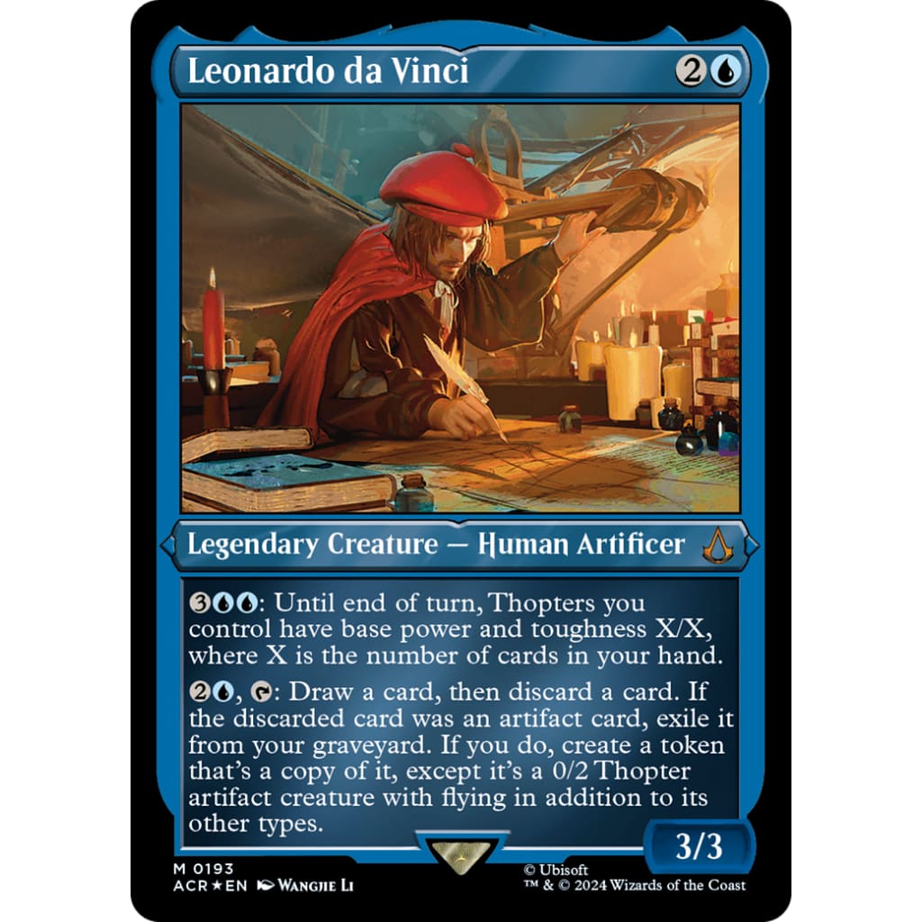 Leonardo da Vinci (ACR-193) Etched Foil - Single