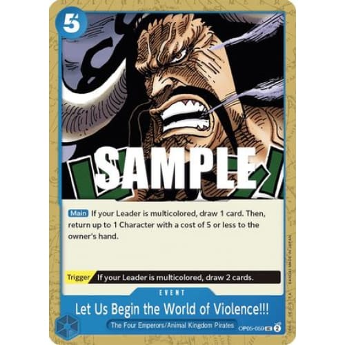 Let Us Begin the World of Violence!! OP05-059 UC Awakening