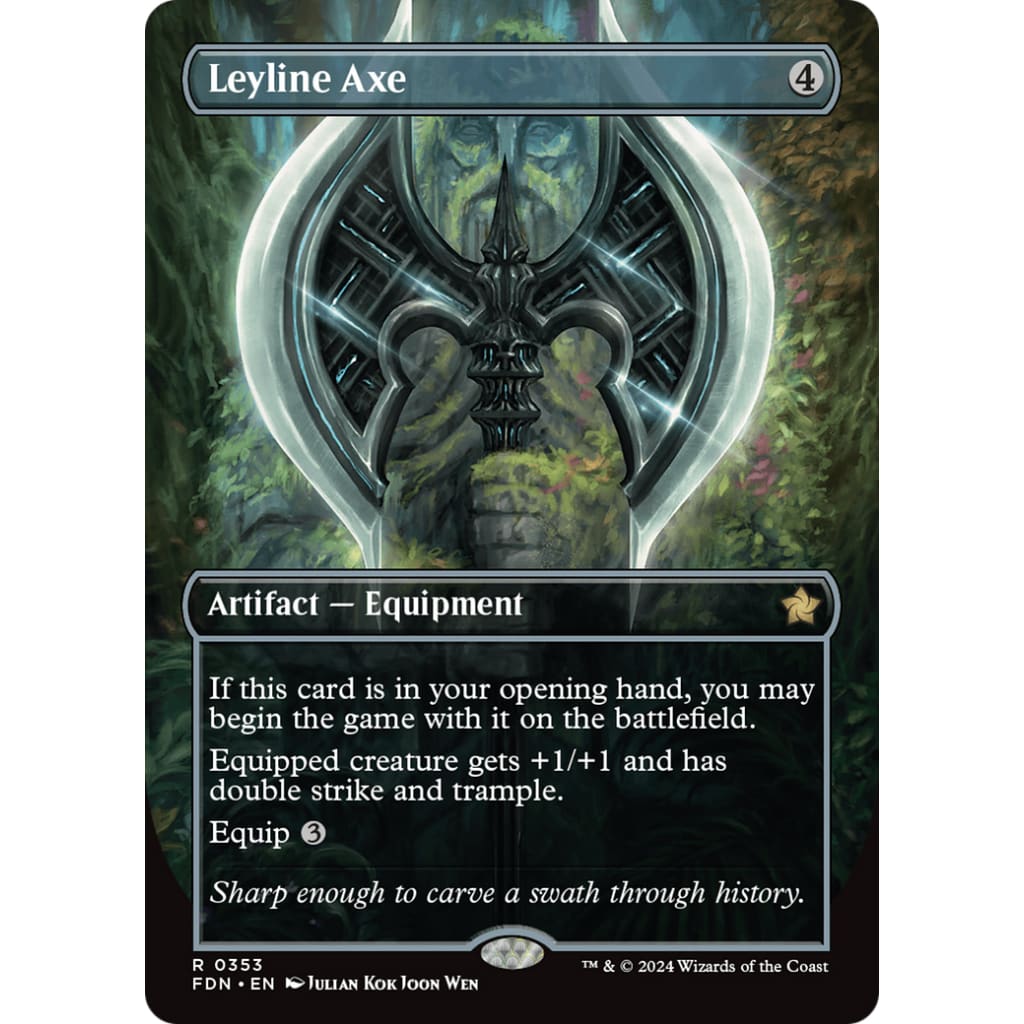 Leyline Axe (FDN-353) (Borderless) - Single