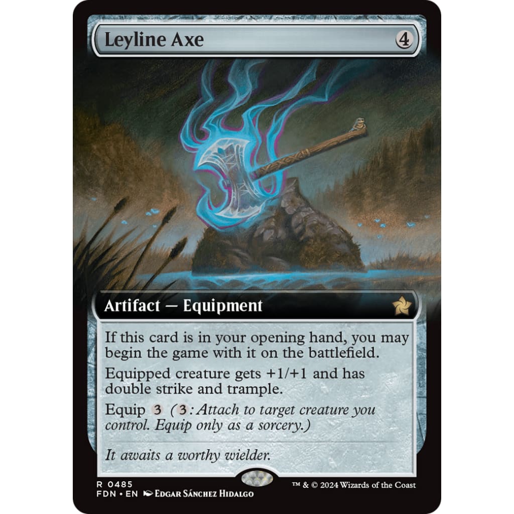 Leyline Axe (FDN-485): (Extended Art) - Single