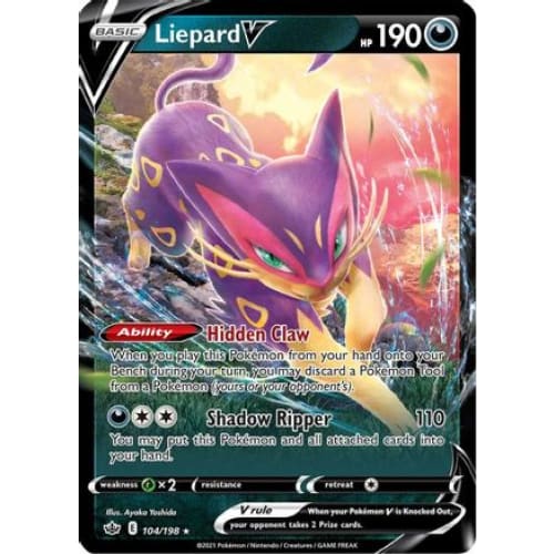Liepard V (104/198) Holo Rare Holofoil - Single
