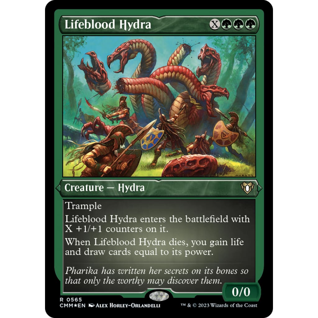 Lifeblood Hydra (CMM-565) Etched Foil - Single