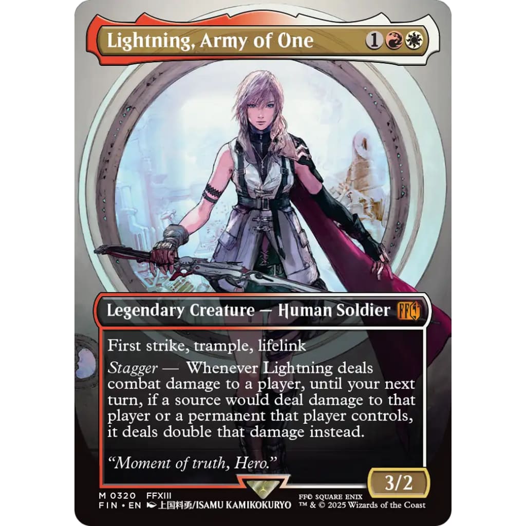 Lightning Army of One (FIN-320) (Borderless) Foil - Single