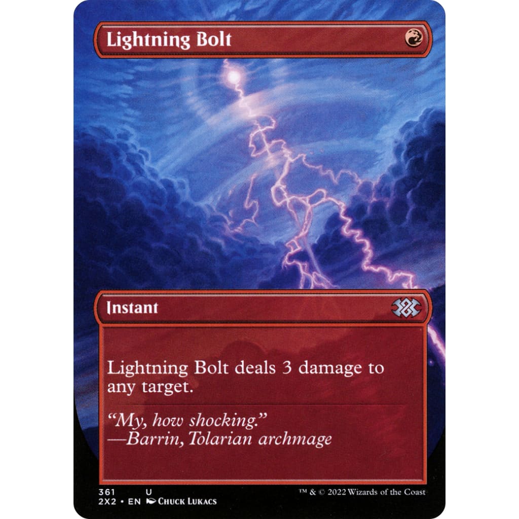 Lightning Bolt (2X2-361) (Borderless) - Single
