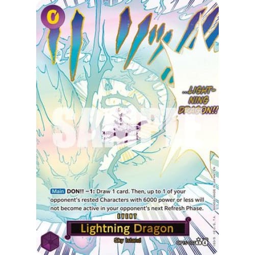 Lightning Dragon (Alternate Art) OP15-077 R Adventure