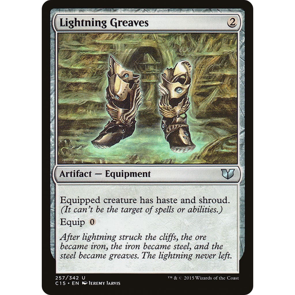 Lightning Greaves (C15-257) - Single