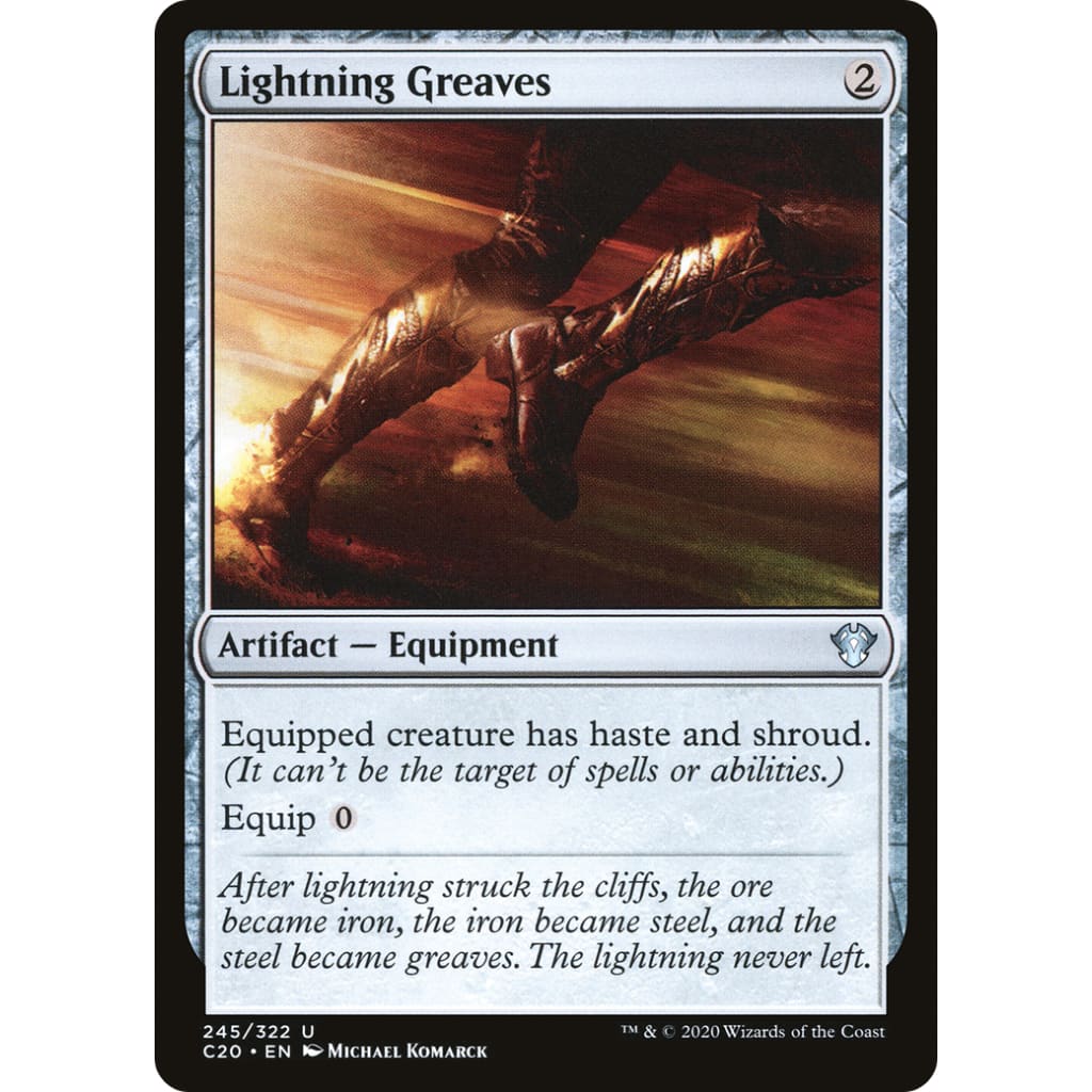Lightning Greaves (C20-245) - Single