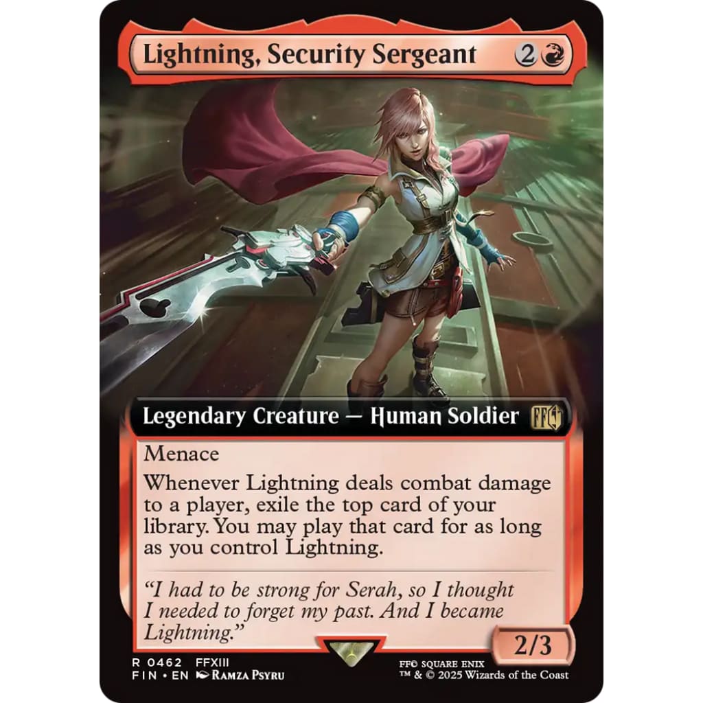 Lightning Security Sergeant (FIN-462): (Extended Art)