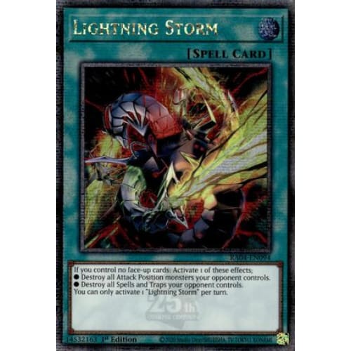 Lightning Storm (New Art) (Quarter Century Secret Rare)