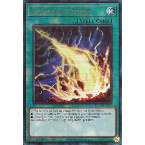 Lightning Storm (PUR) - RA01-EN061 Prismatic Ultimate Rare