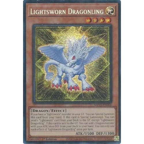 Lightsworn Dragonling - MP25-EN066 Prismatic Secret Rare