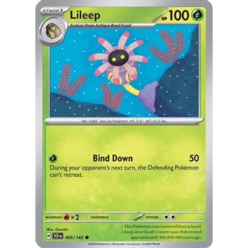 Lileep (5) Common Reverse Holofoil - Single