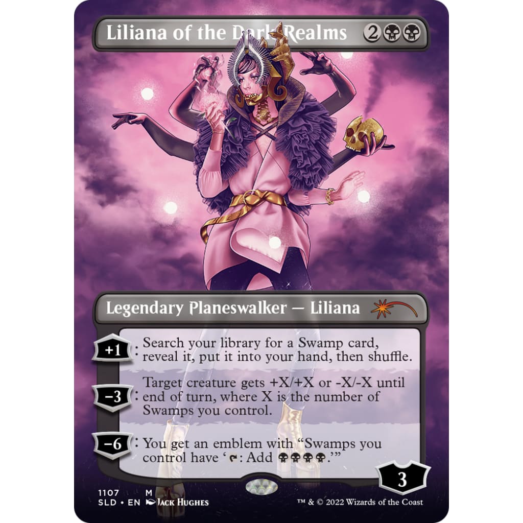 Liliana of the Dark Realms (SLD-1107) (Borderless) - Single