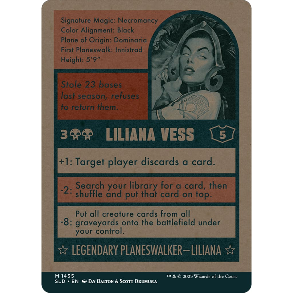 Liliana Vess // (SLD-747): (Full Art) (Borderless) Foil