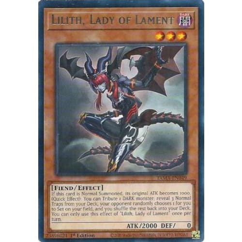 Lilith Lady of Lament (TAMA-EN049) Rare 1st Edition - Single