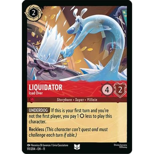 Liquidator - Iced Over (111/204) - Winterspell Cold Foil