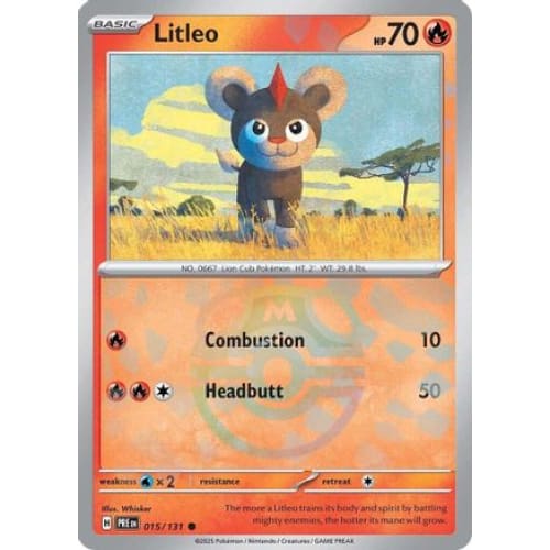 Litleo (Master Ball Pattern) (15) Common Holofoil - Single