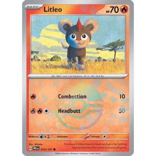Litleo (Poke Ball Pattern) (15) Common Holofoil - Single