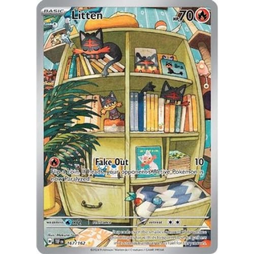 Litten - 167/162 (167) Illustration Rare Holofoil - Single