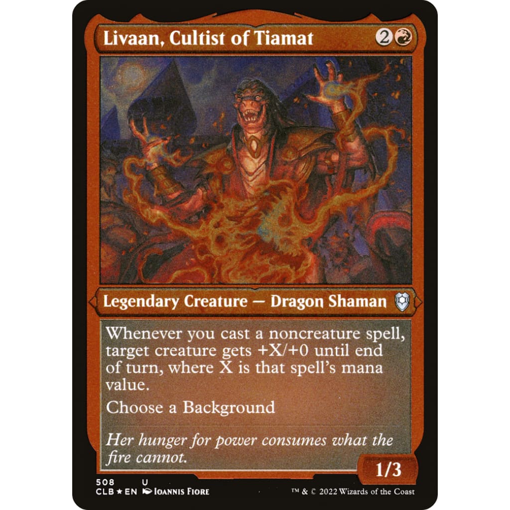 Livaan Cultist of Tiamat (CLB-508) Etched Foil - Single