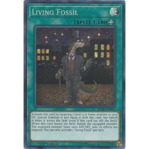 Living Fossil (BLRR-EN015) Secret Rare 1st Edition - Single