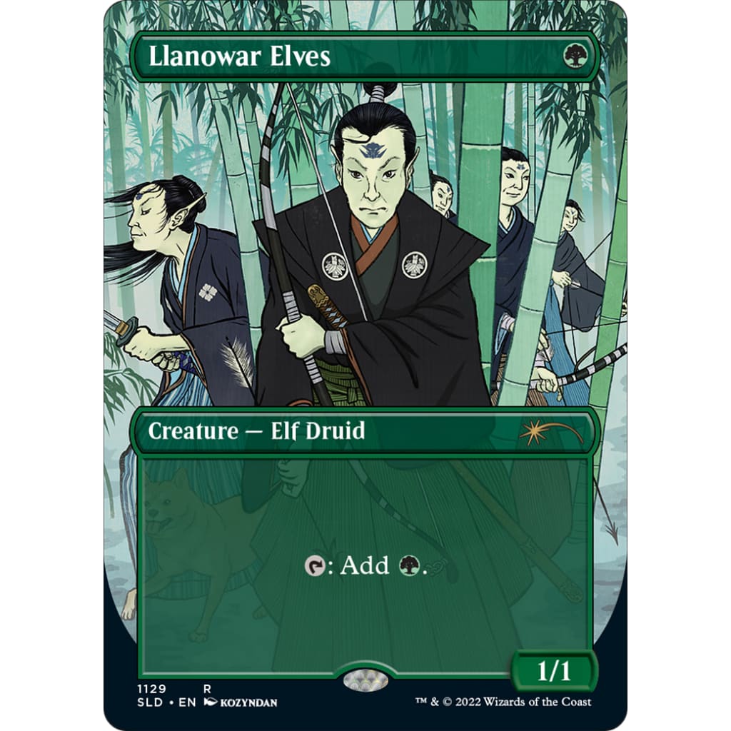 Llanowar Elves (SLD-1129) (Borderless) Foil - Single