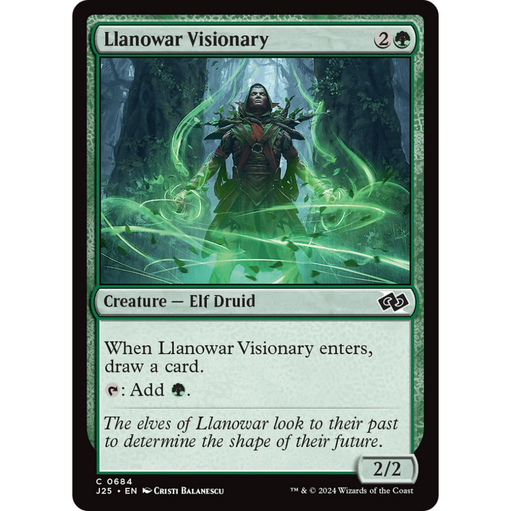 Llanowar Visionary (J25-684) - Single