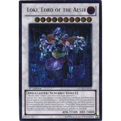 Loki Lord of the Aesir (UTR) (STOR-EN039) Ultimate Rare 1st