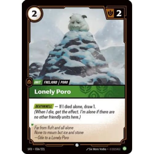 Lonely Poro (036/221) - Spiritforged - Single