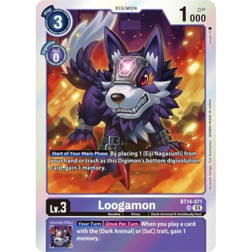 Loogamon - BT14-071 - Super Rare Foil - Single
