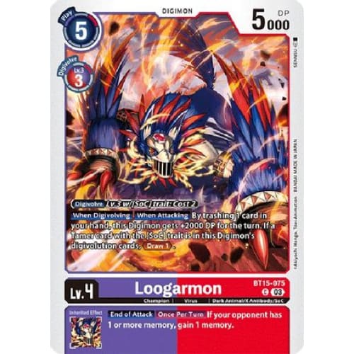 Loogarmon - BT15-075 - Common - Single