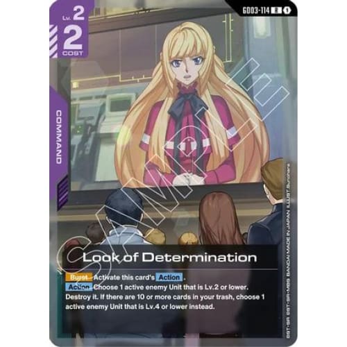 Look of Determination (GD03-114) - Steel Requiem Holofoil