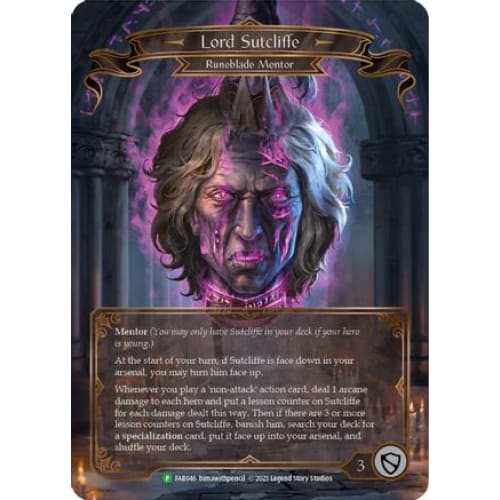 Lord Sutcliffe (FLESH AND BLOOD: PROMO CARDS) Rainbow Foil