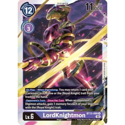LordKnightmon - BT13-090 - Rare Foil - Single