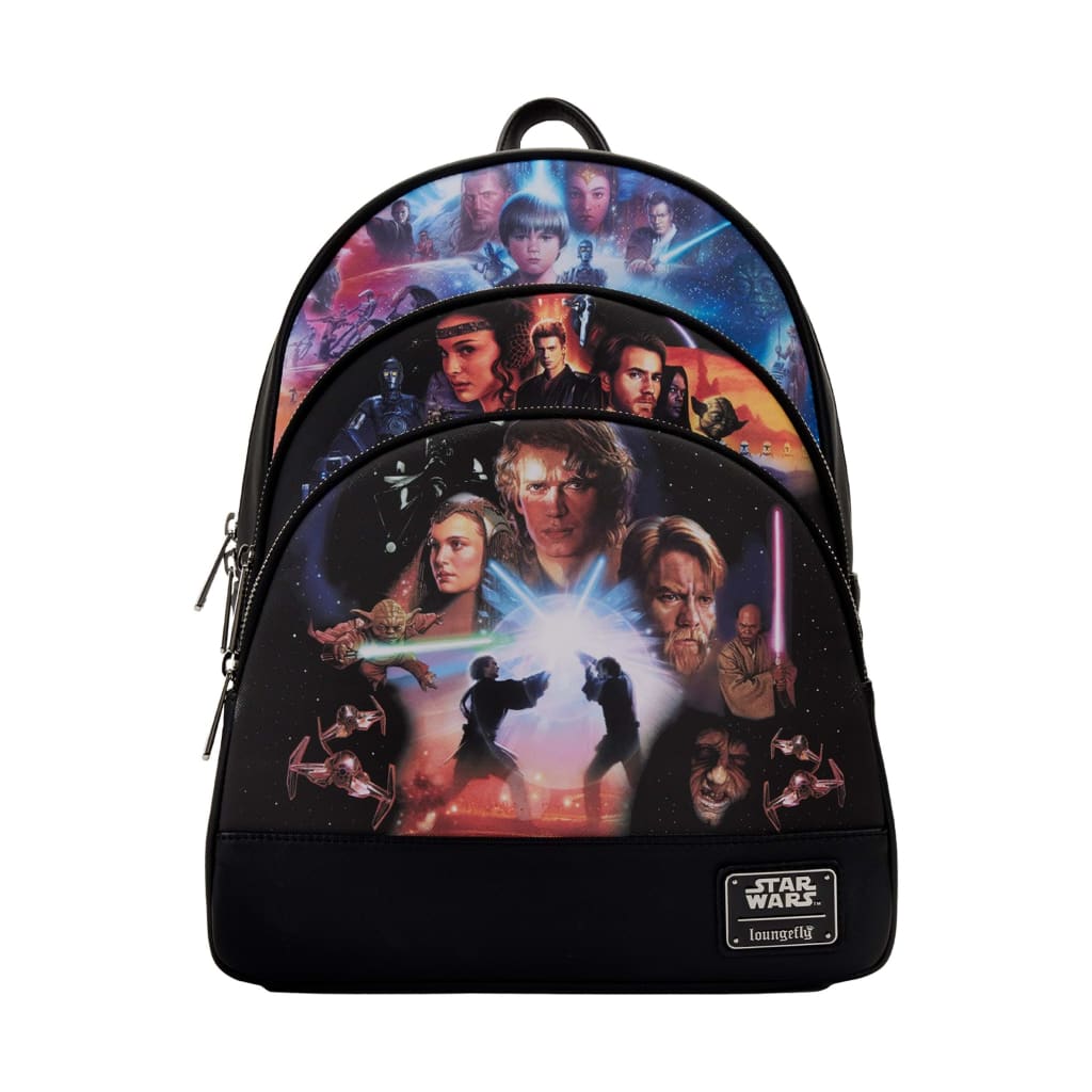Loungfly Star Wars Trilogy 3 Pocket Mini Backpack