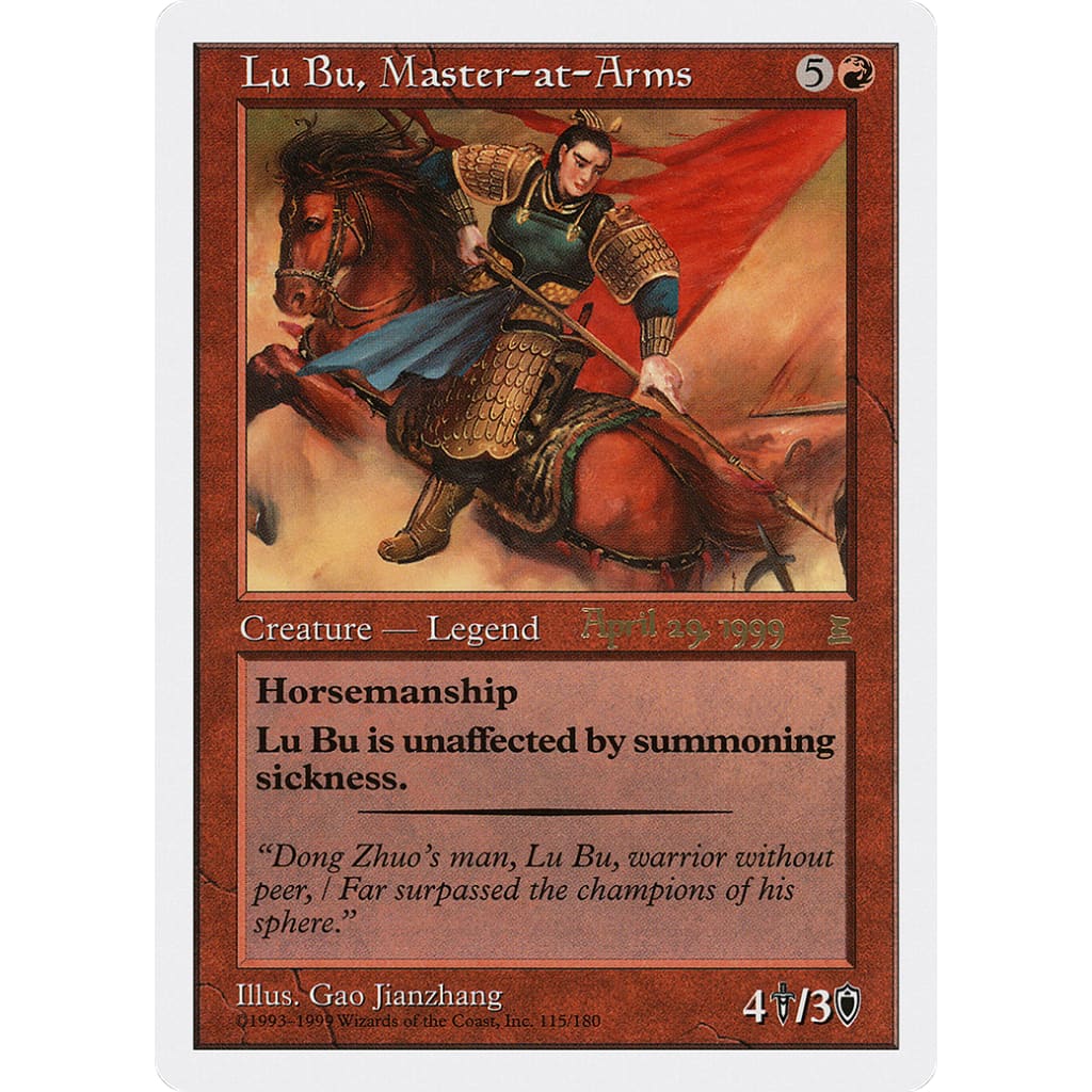 Lu Bu Master-at-Arms (PPTK-115A) - Single